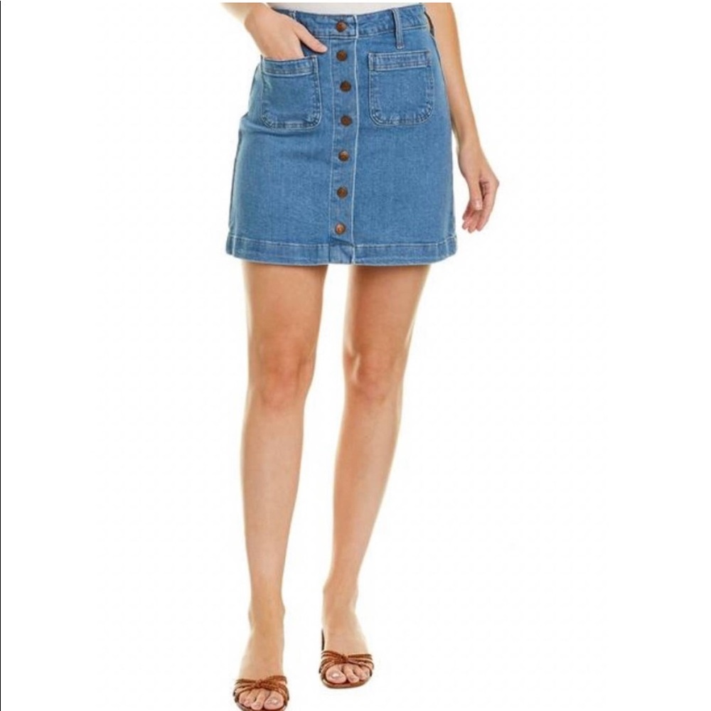 Madewell Mccaren Button-DownDenim Skirt